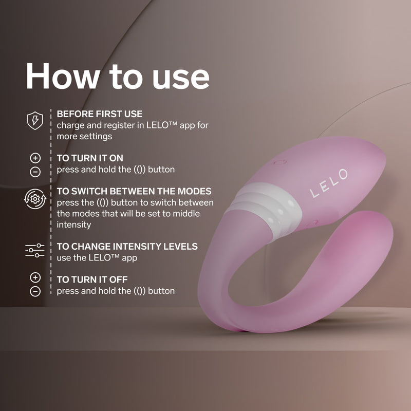 LELO MAHANA Originals couples massager Soft Pink, imported from the UK