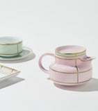 Ginori 1735 Porcelain Colonna Diva Rosa Teapot 770ml, UK version