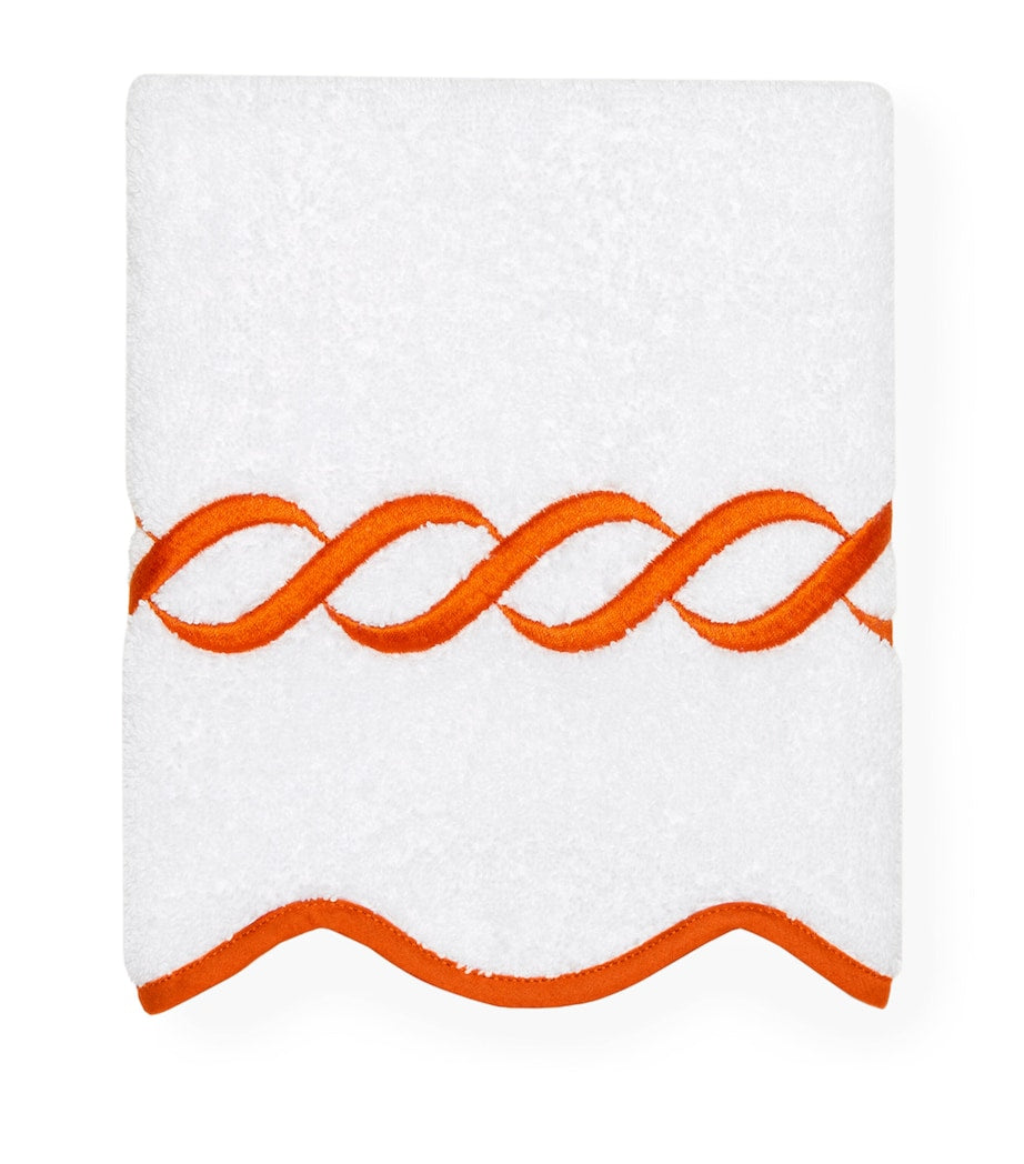 Pratesi Cotton Treccia Face Cloth 30cm x 30cm, imported from the UK