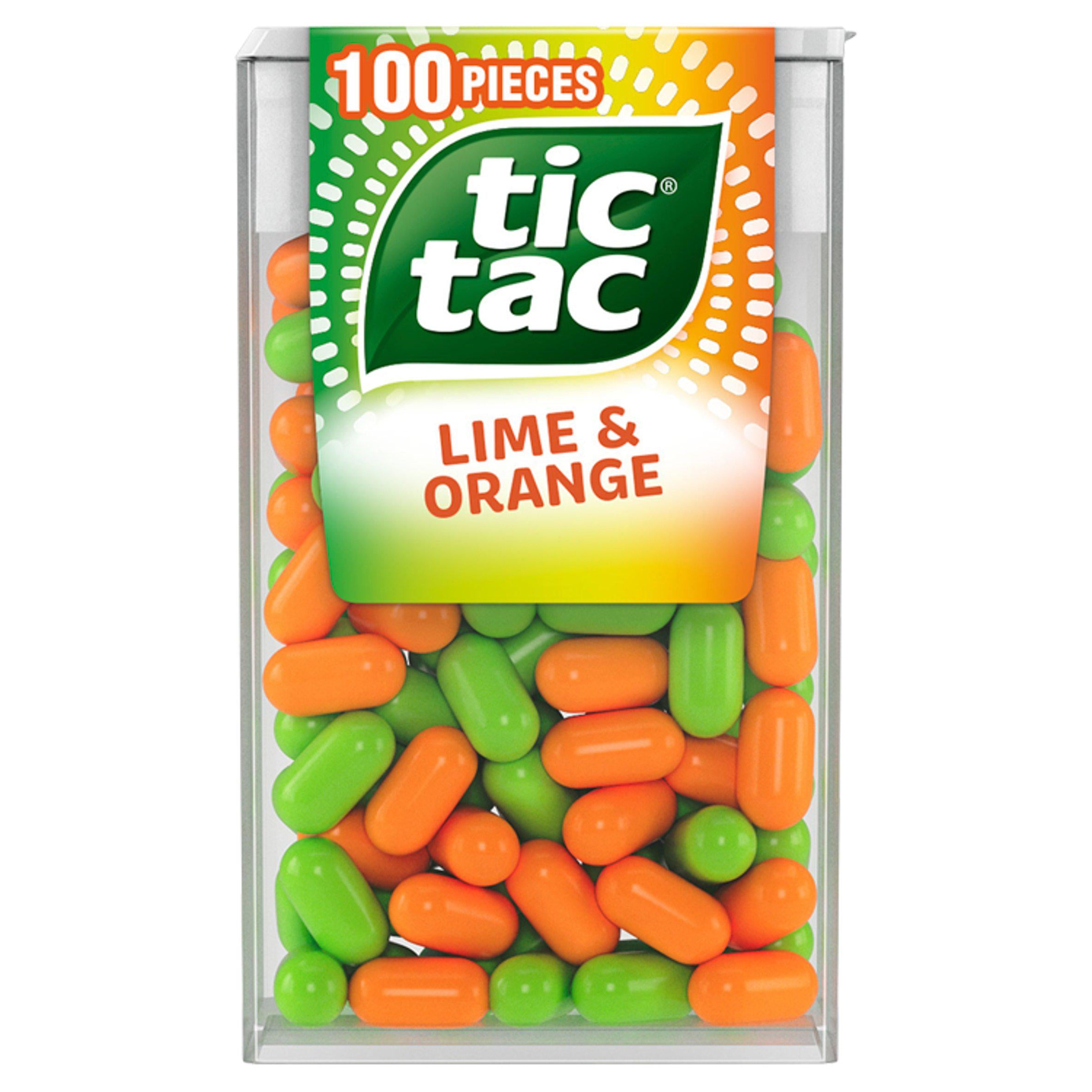 Tic Tac Lime & Orange 100 48g sweets Sainsburys   