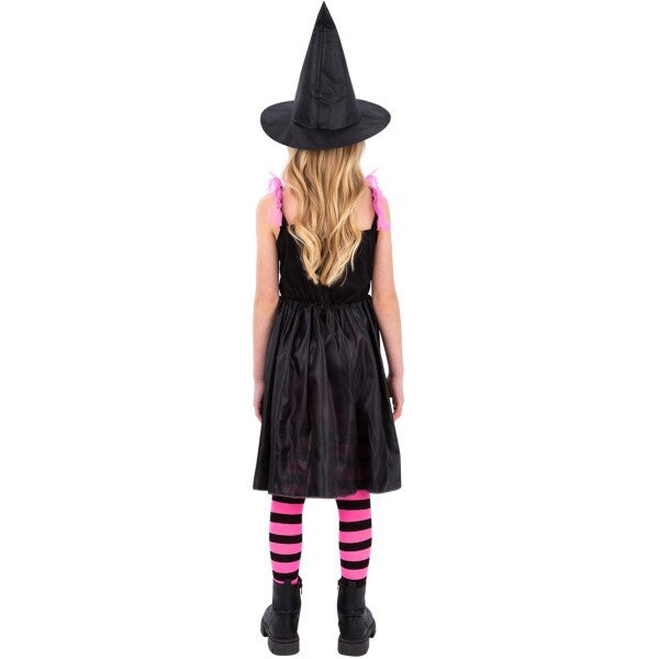 Smiffys witch costume dress and hat, imported from the UK