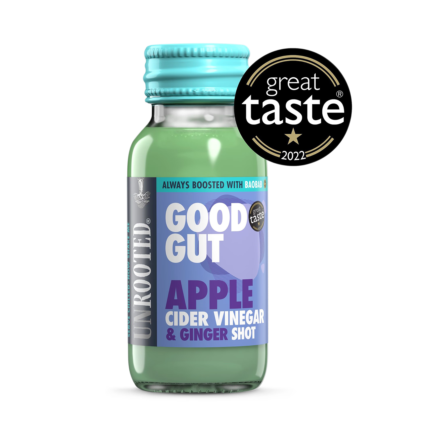 Unrooted Good Gut Apple Cider Vinegar Shot 60ml (British brand)