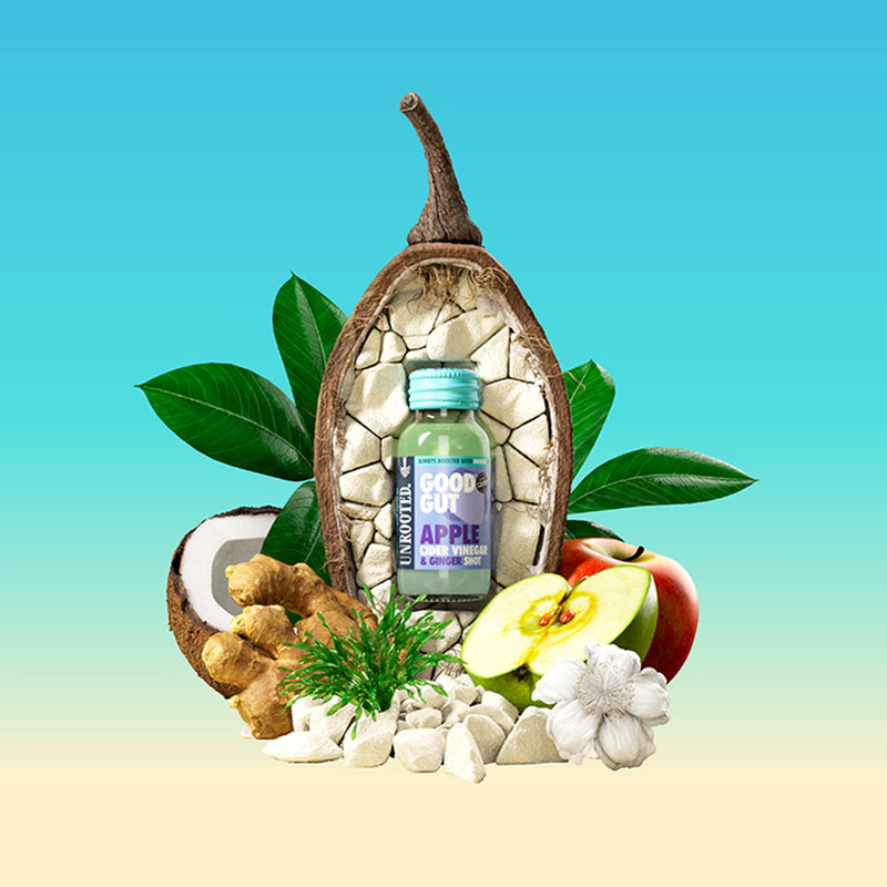Unrooted Good Gut Apple Cider Vinegar Shot 60ml (British brand)