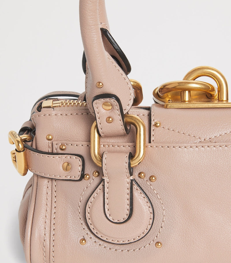 Chloé small leather Paddington top-handle bag, imported from the UK