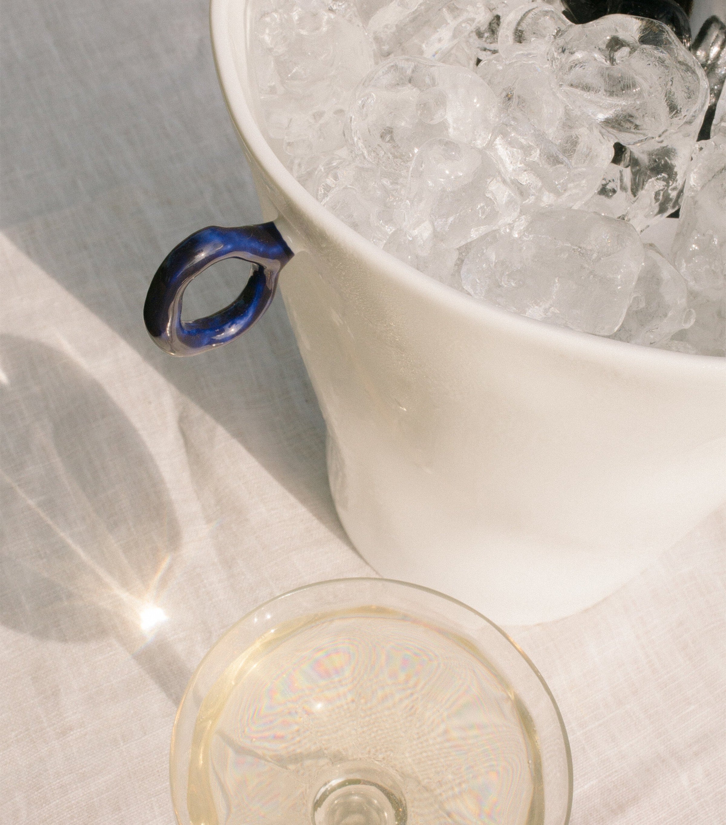 FELDSPAR cobalt champagne bucket - British product