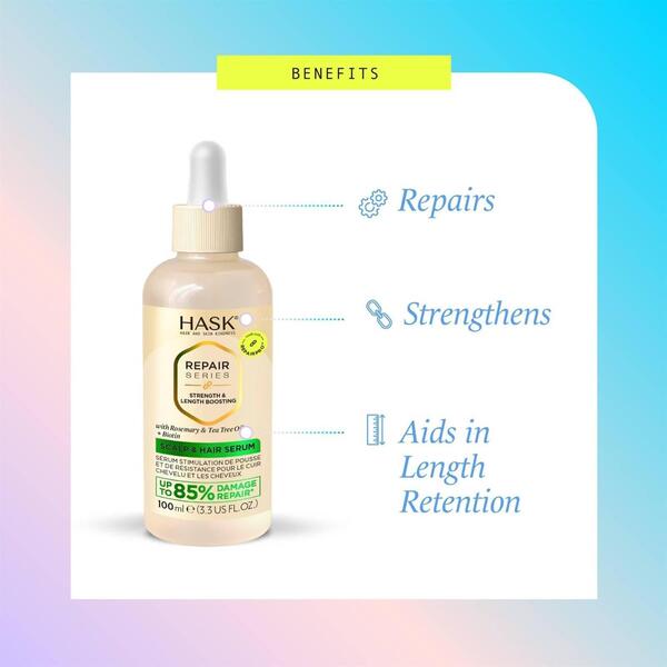 Hask hair serum 100ml 2 pack, imported from the UK