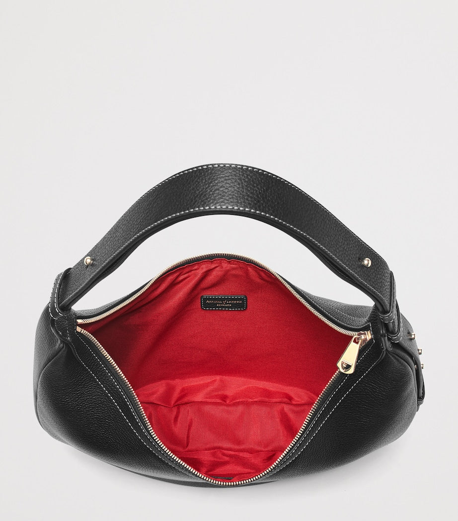 Aspinal of London Large Soho Crescent cross-body bag - British product