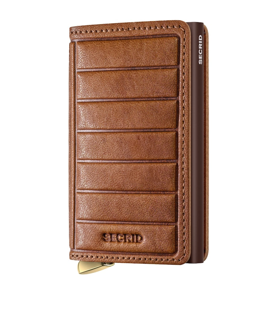 Secrid embossed leather Slimwallet card holder, imported from the UK