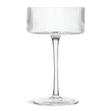 Habitat Clear Ribbed Champagne Coupe GOODS Sainsburys   