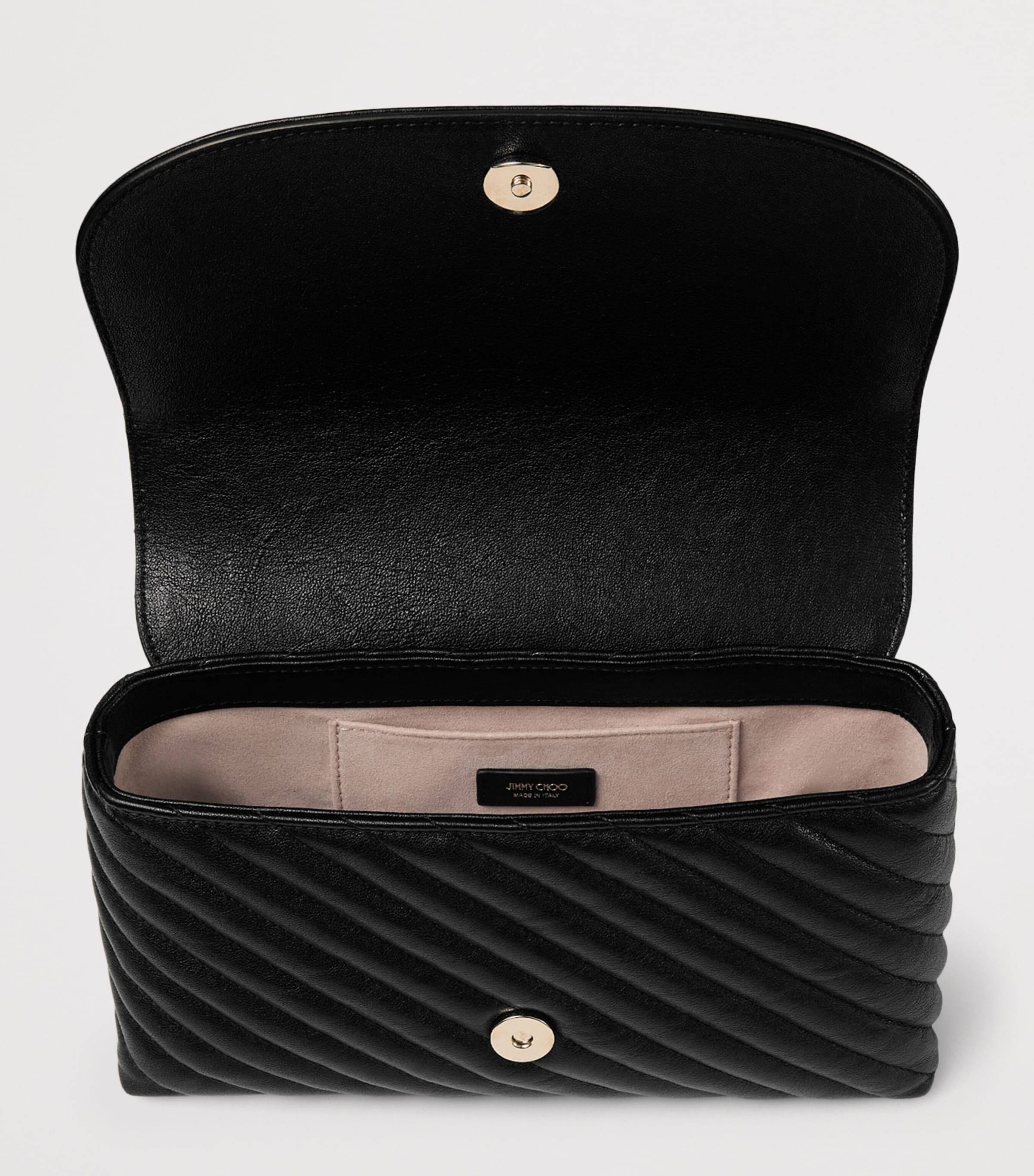 Jimmy Choo Curve cross-body bag quilted leather, imported from the UK