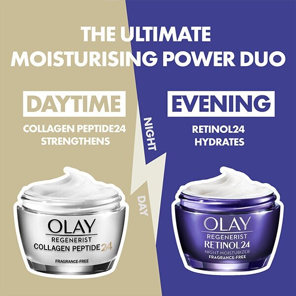 The Ultimate Power Duo - Olay Collagen Peptide & Retinol Cream Bundle GOODS Superdrug   