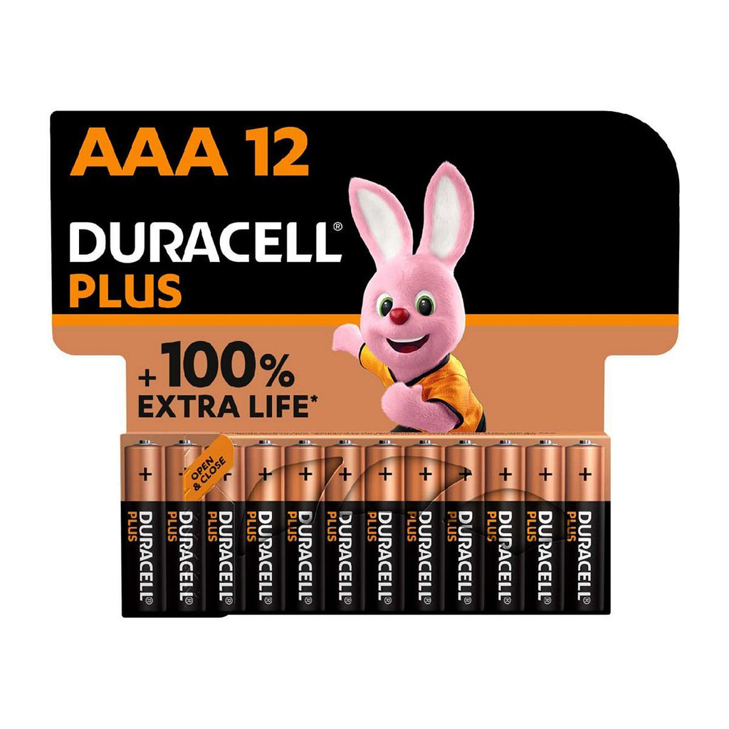 Duracell Plus batteries AAA 12s