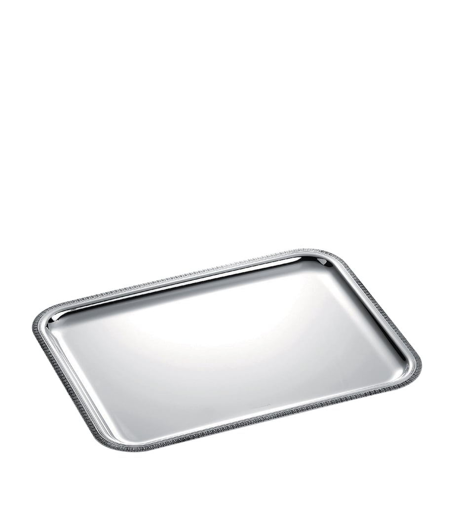Christofle Malmaison silver-plated tray 36x28cm, UK version