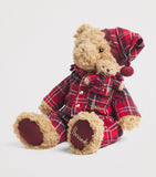 Harrods Tartan PJ teddy bear 25cm, imported from the UK