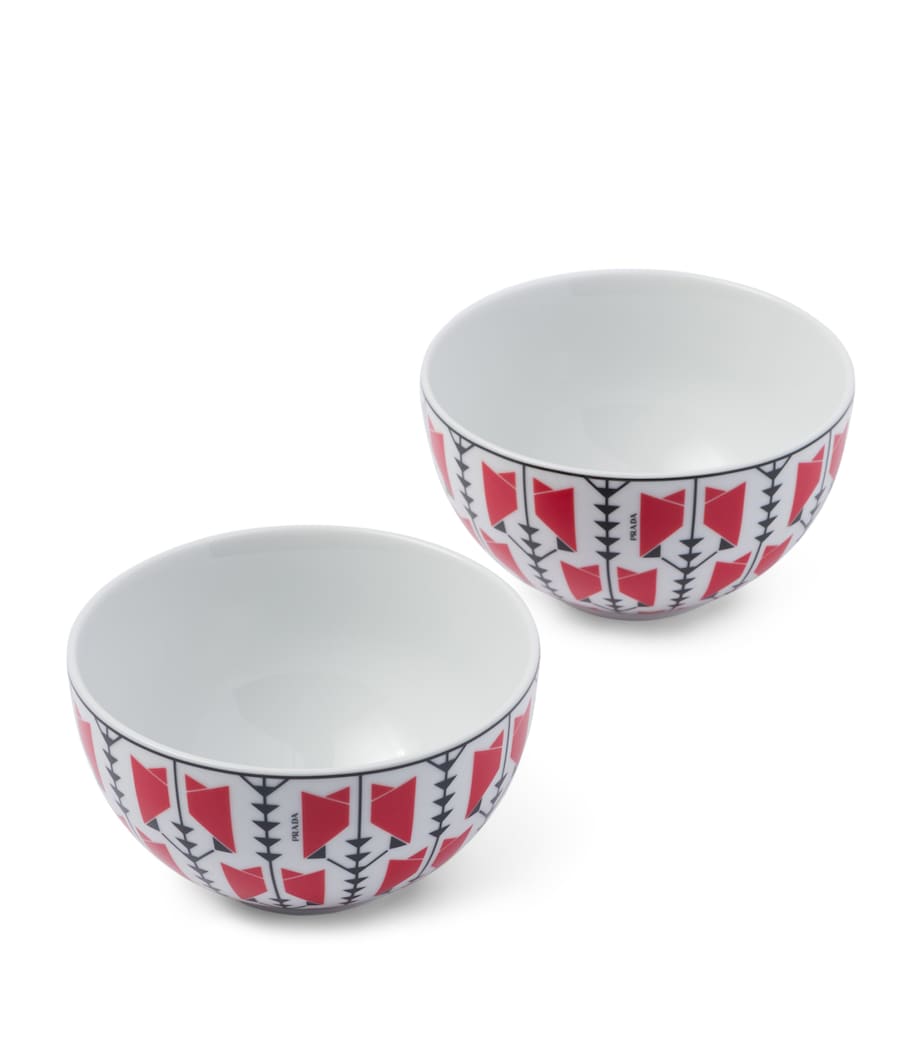 Prada Vienna Arrows cereal bowls 12cm, imported from the UK