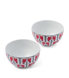 Prada Vienna Arrows cereal bowls 12cm, imported from the UK