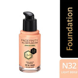 Max Factor Facefinity Flawless Foundation Light Beige, imported from the UK