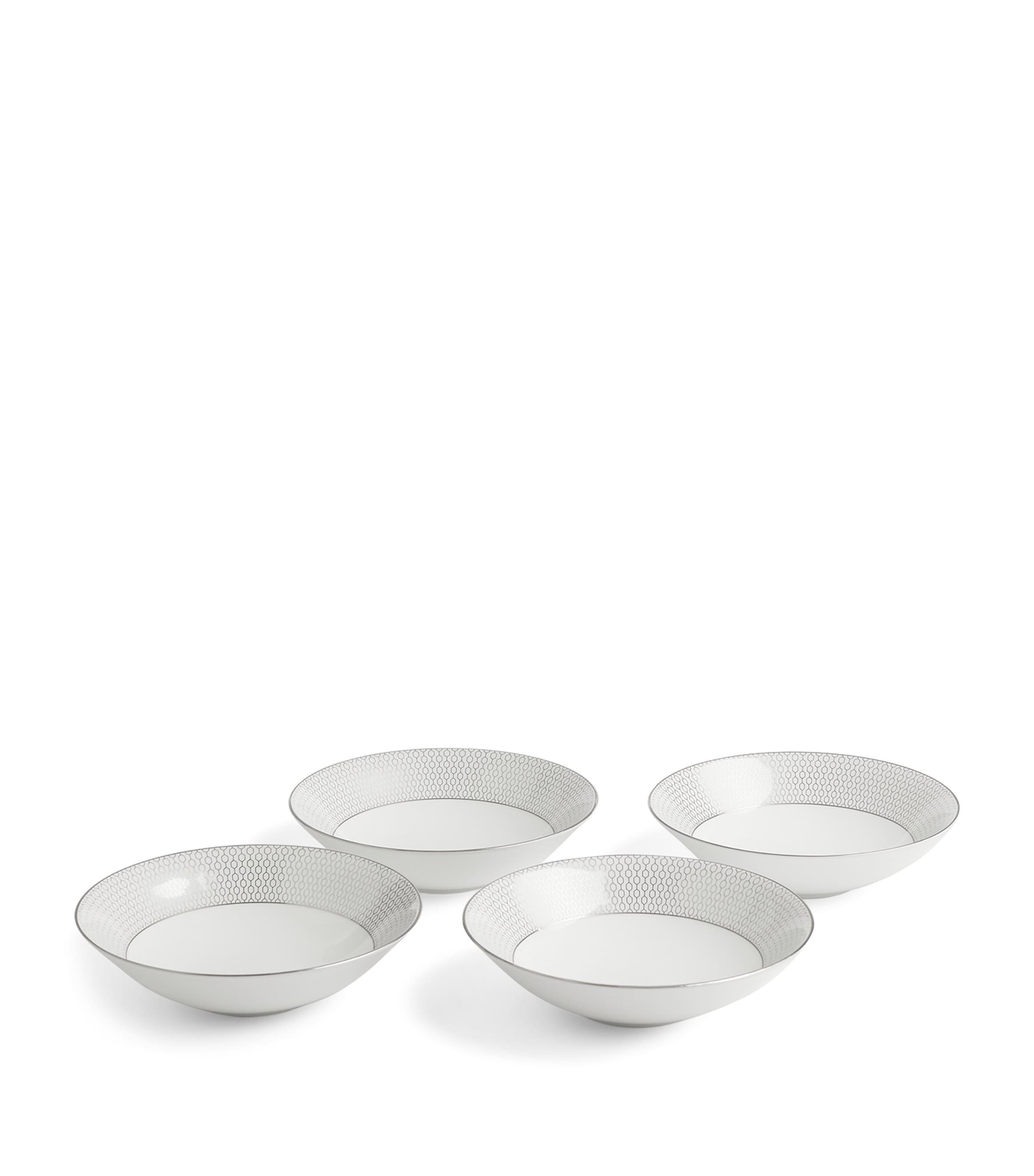Wedgwood Gio Platinum dinnerware set of 12 pieces (British brand)