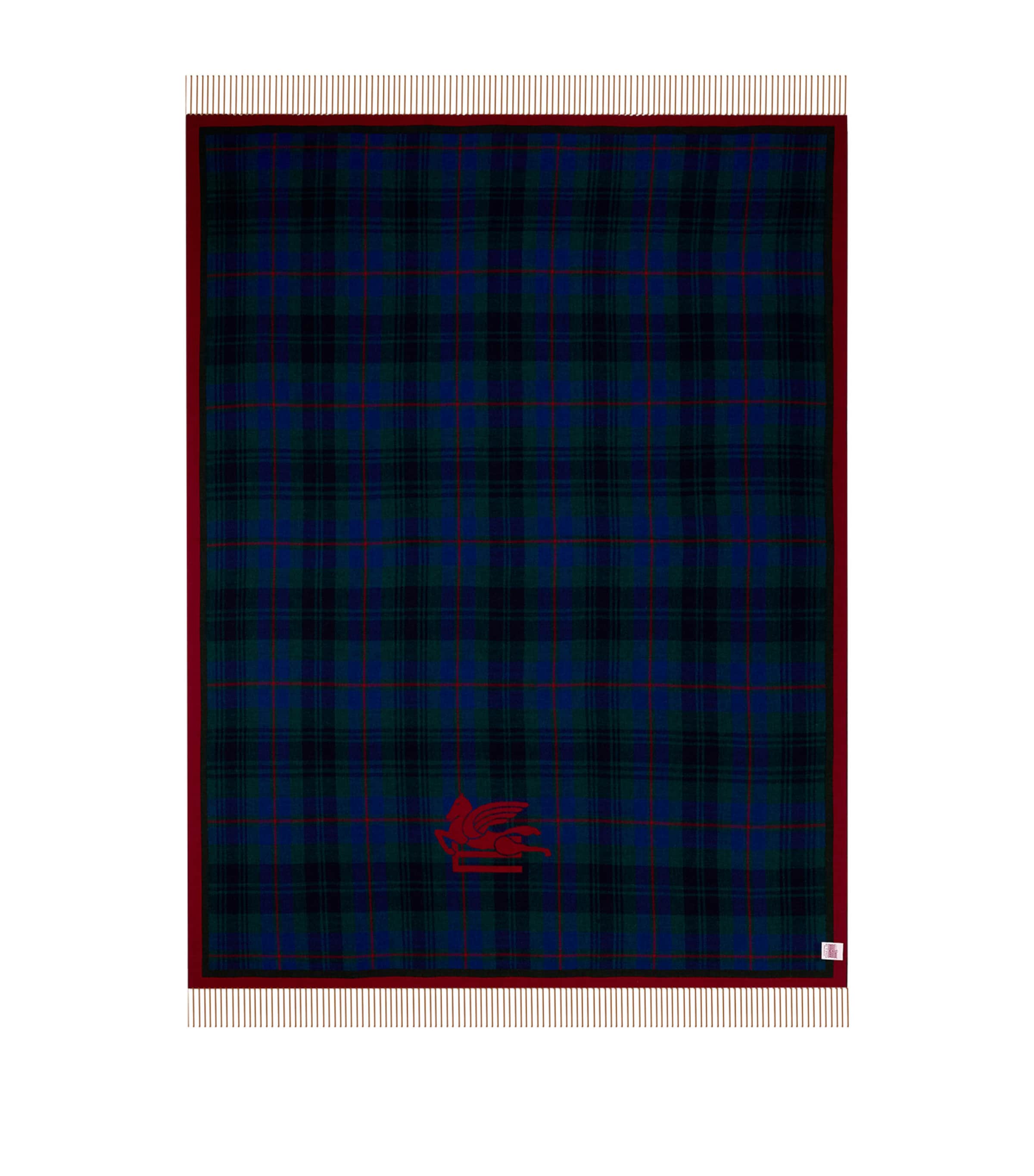 Etro Wool Fringed Boyd Throw 140cm x 180cm - British product
