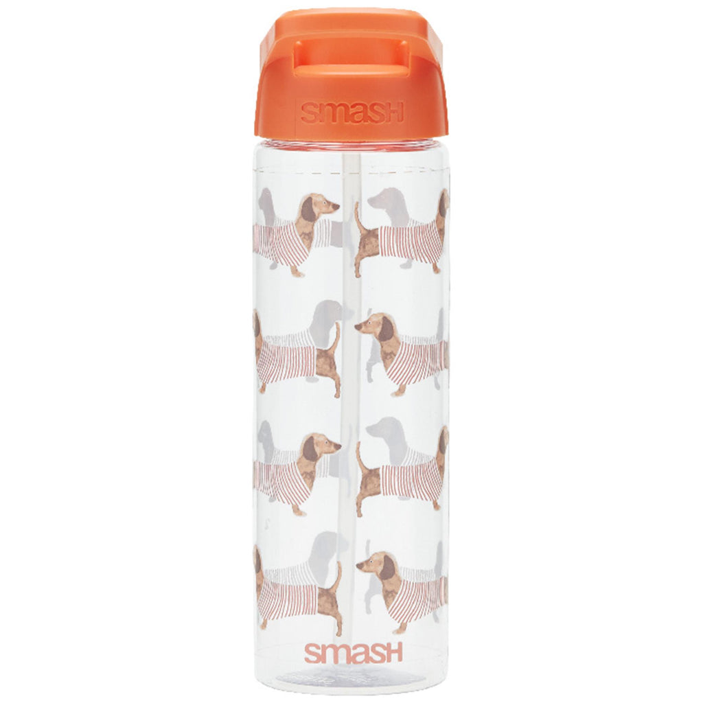 Smash Sausage Dog Sipper Bottle Pink