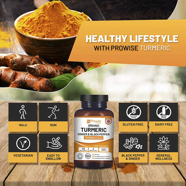 Prowise Organic Turmeric Ginger with Black Pepper 1440mg GOODS Superdrug   