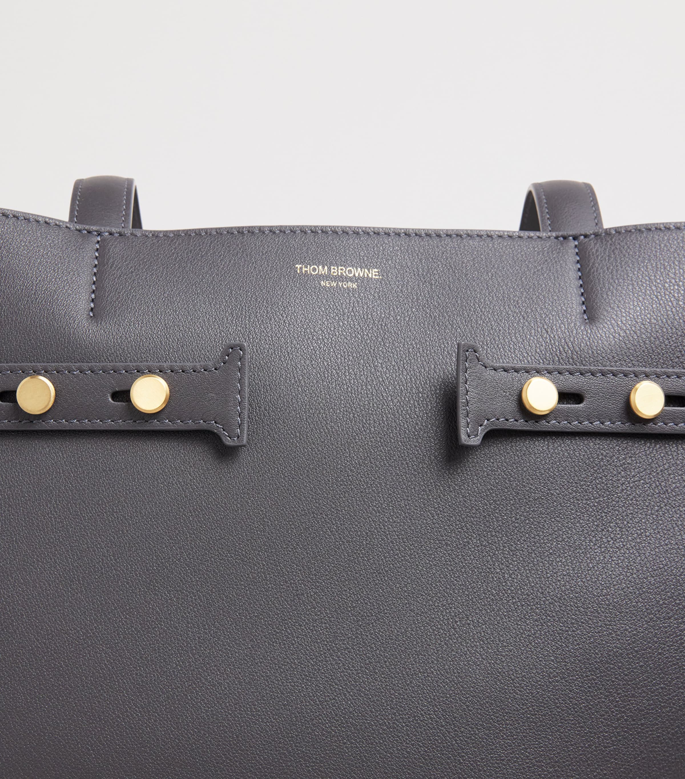 Thom Browne leather Cabas tote bag - British product