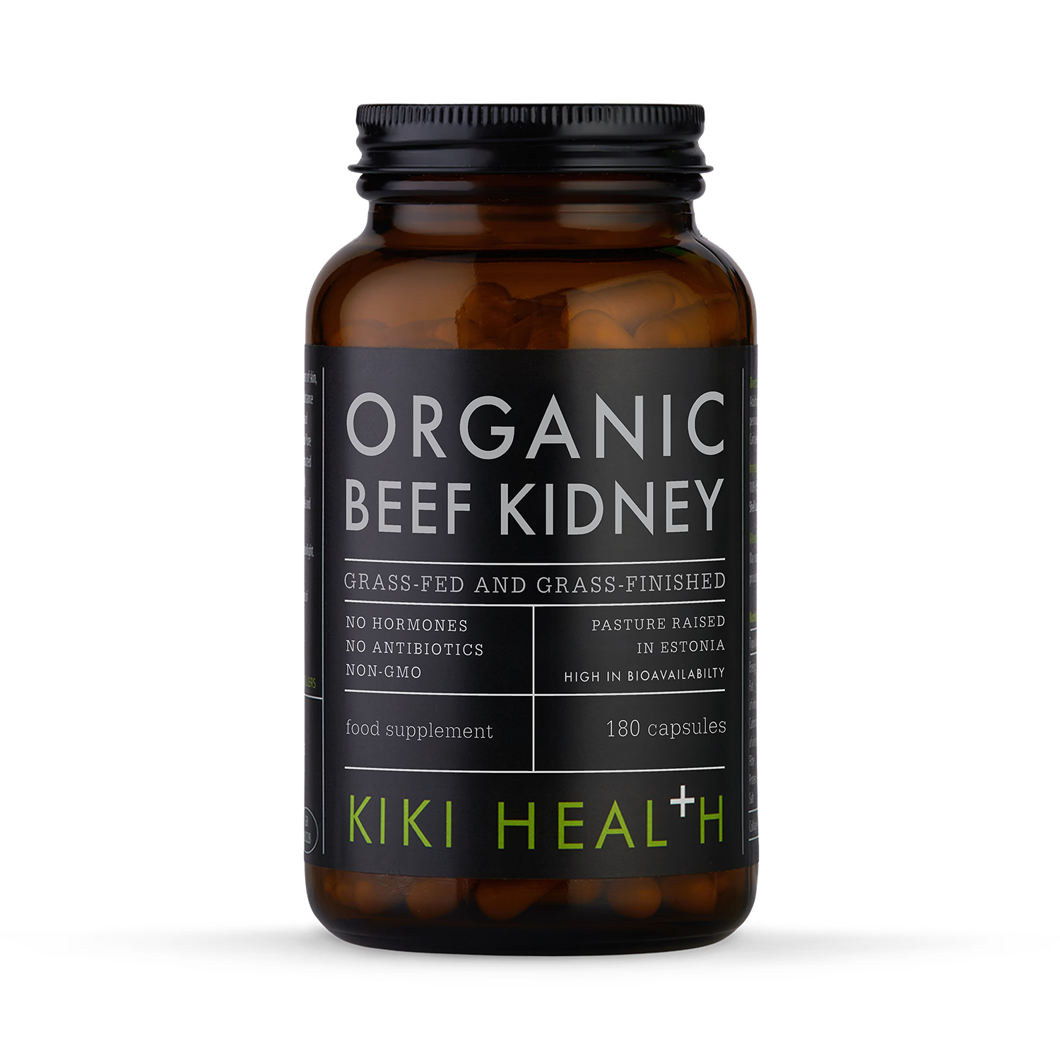 KIKI Health organic beef kidney capsules 180 Vegicaps, UK version
