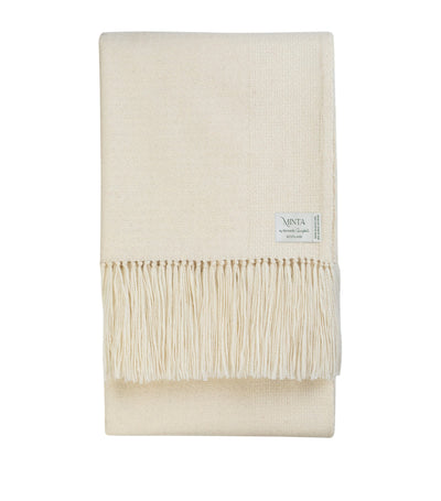 Harrods Araminta Campbell Alpaca-Blend Willow Throw Blanket 150cm x 230cm- Buy online at McGrocer