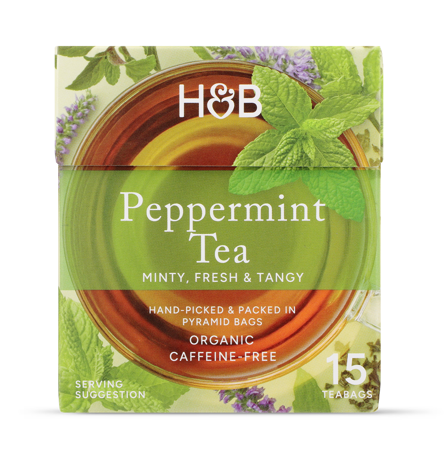 Holland & Barrett peppermint tea 15 bags, UK version