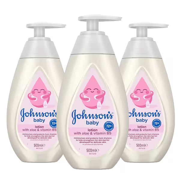 Johnson's Baby Lotion Coconut Oil Bundle 500ml, imported from the UK