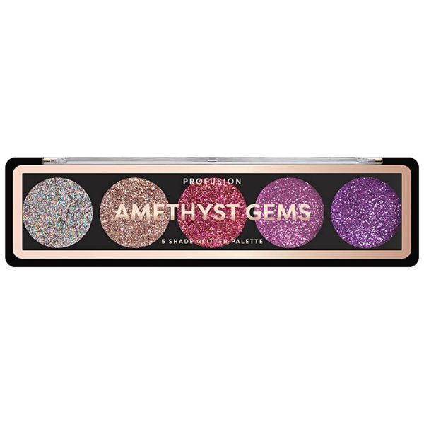 Profusion Cosmetics Glitter Gems Glitter Palette Amethyst