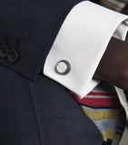 Boutons de manchette coniques Paul Smith avec incrustation en émail (marque britannique)