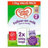 Cow & Gate 2 Follow On Baby Milk Formula Powder From Birth Big Pack 1.2kg baby milk & drinks Sainsburys   