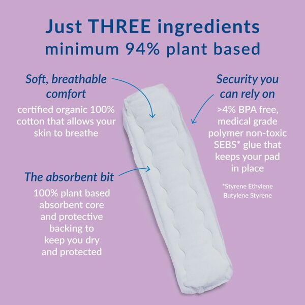 Natracare maternity pads 4 x 10 pack, UK version