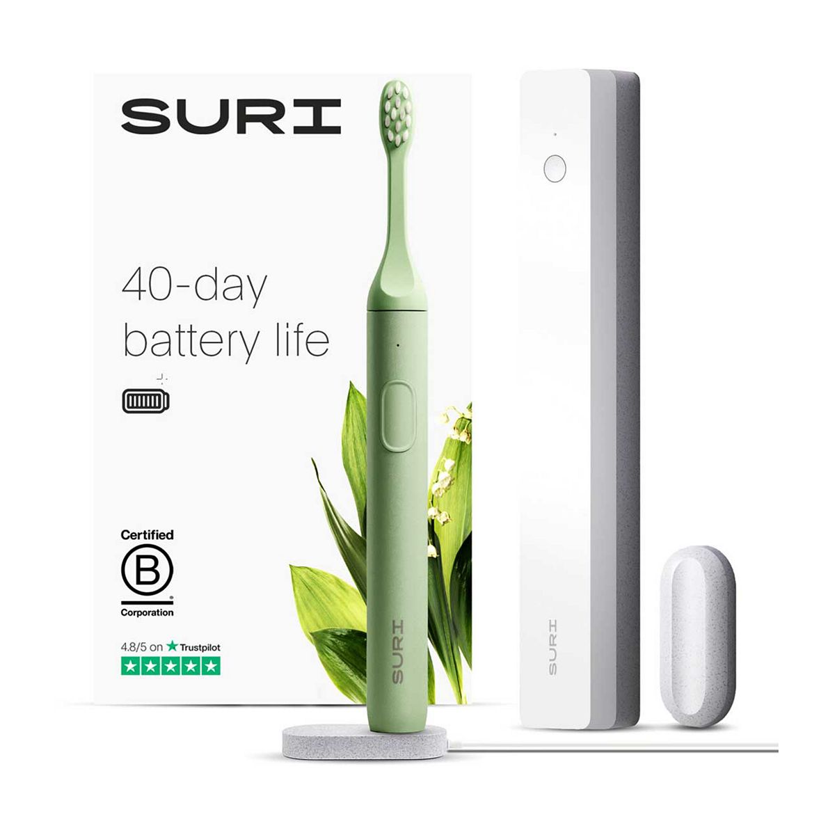 SURI Electric Toothbrush Winter Fern and UV Case GOODS Boots   