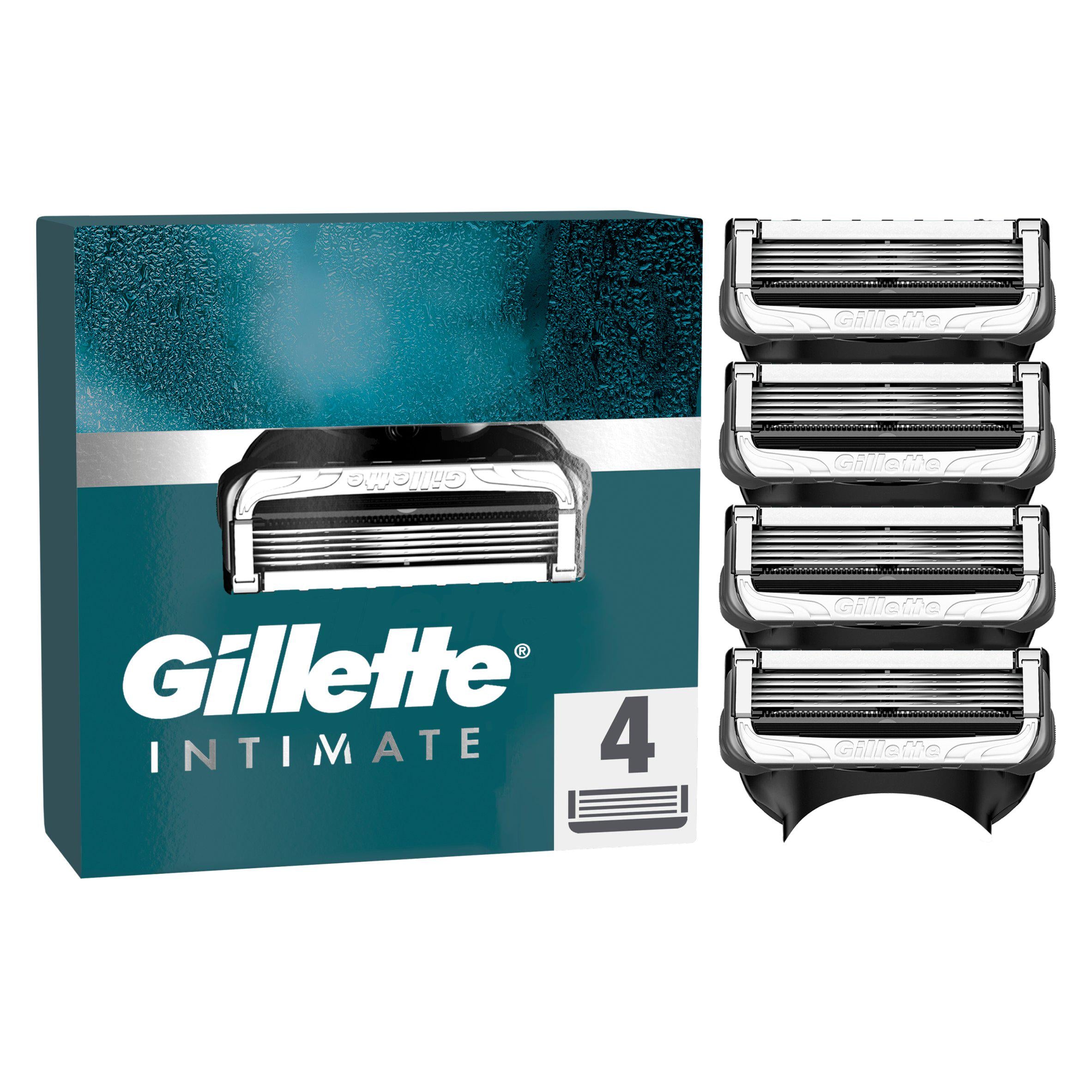 Gillette Intimate Razor Cartridges 4 Razor Blade Refills GOODS Sainsburys   