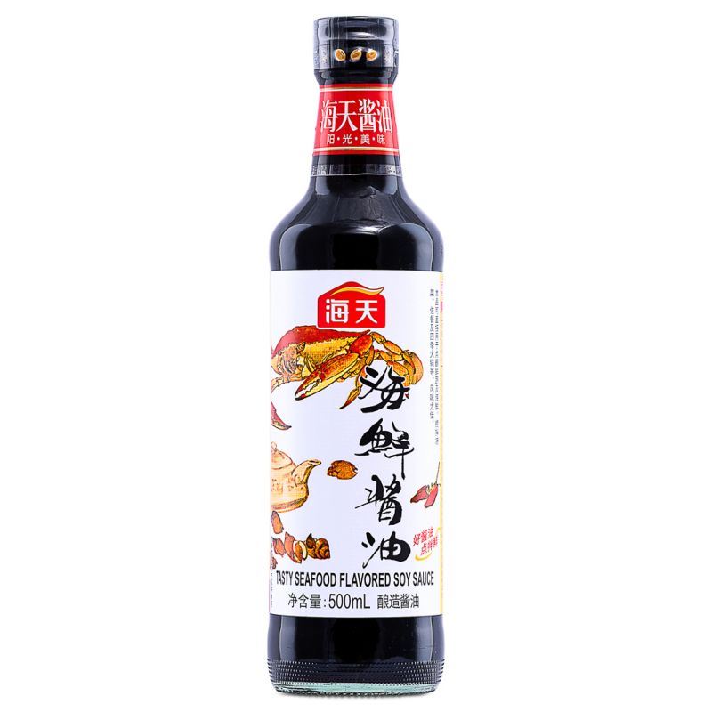 Haday seafood flavoured soy sauce bottle, UK version