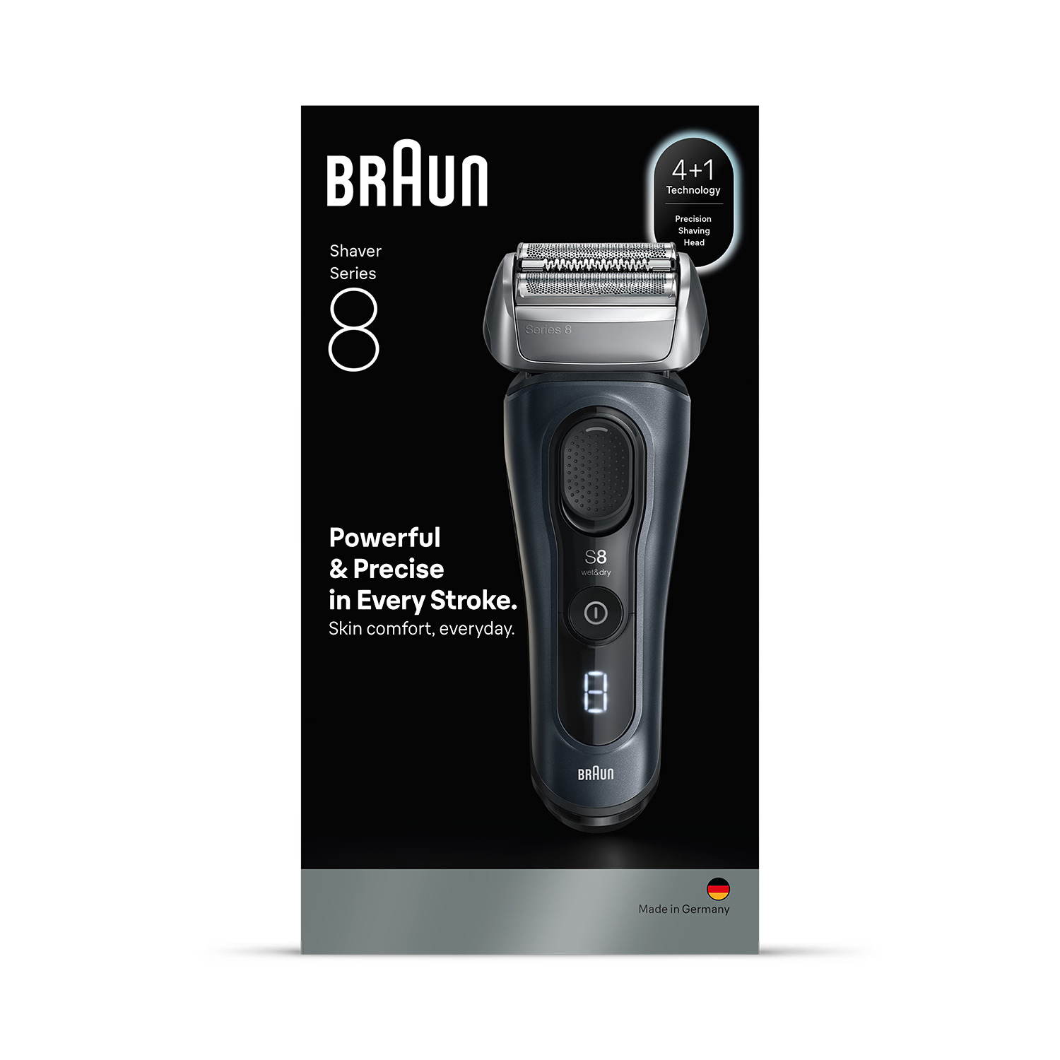 Braun Series 8 SensoAdapt electric shaver (British brand)