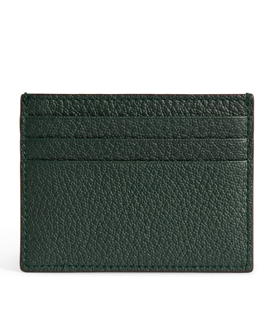 Giorgio Armani leather card holder with six slots, grained leather (British brand)
