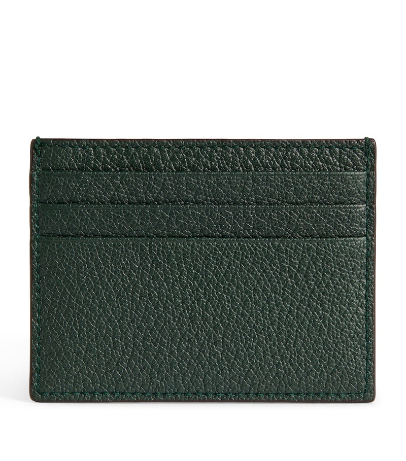 Giorgio Armani leather card holder with six slots, grained leather (British brand)