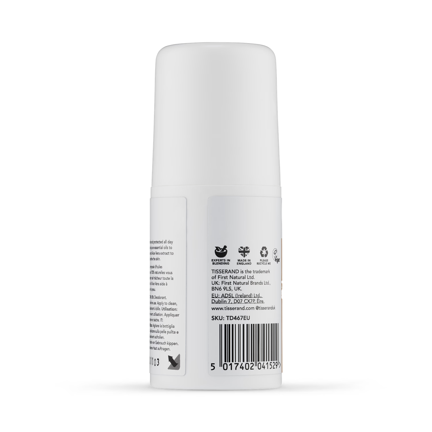 First Natural Brands Mandarin & Lime deodorant 75ml, UK version