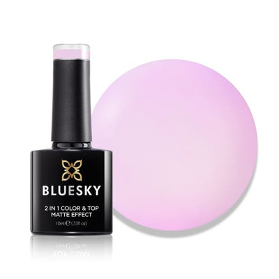 Superdrug Bluesky 2 In 1 Matte & Top Gel - Lilac Whispers Gel Polish- Buy online at McGrocer