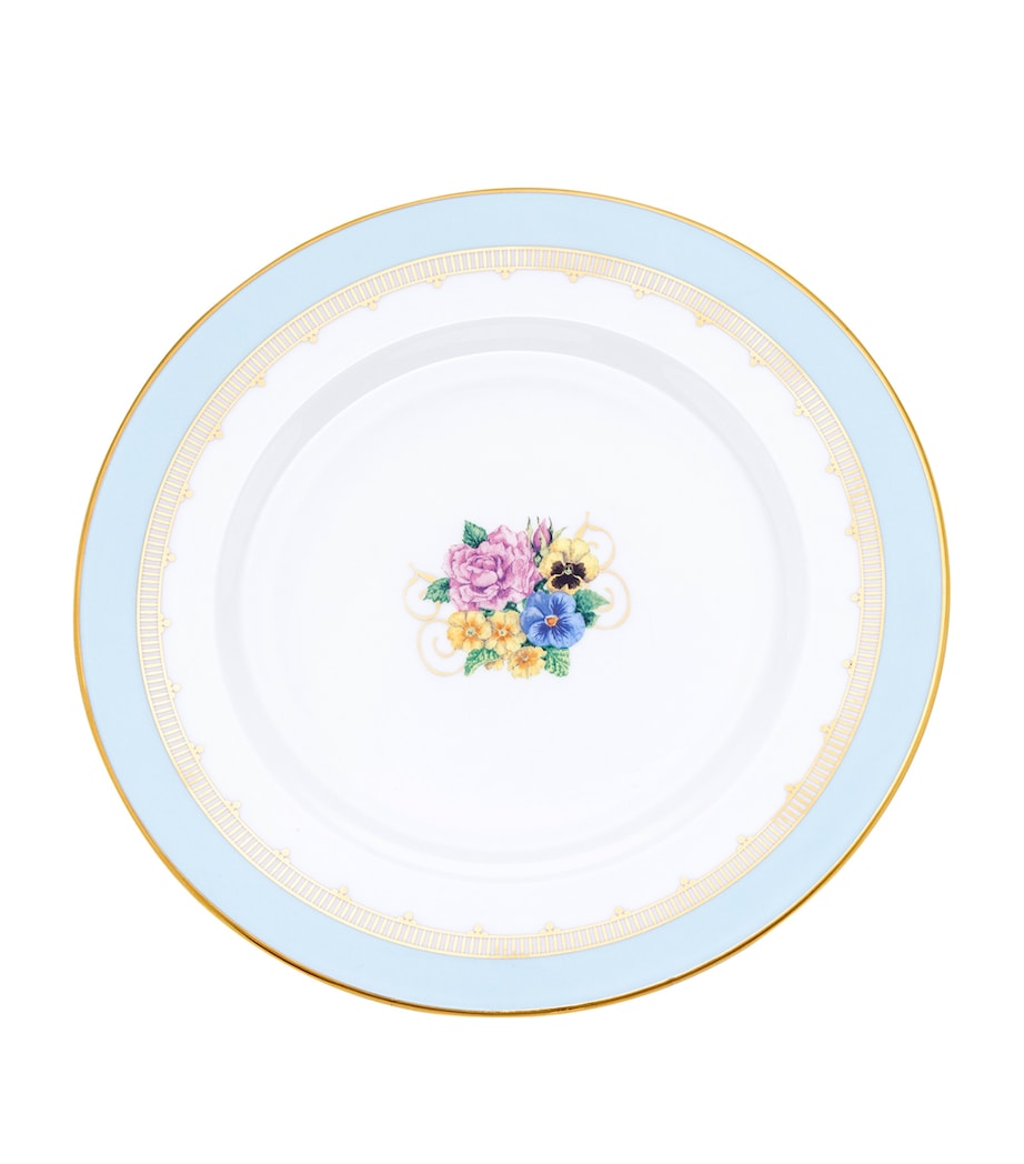 Halcyon Days Castle of Mey floral plate 21cm diameter, UK version