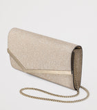 Jimmy Choo Emmie Caviar Glitter clutch bag, UK version