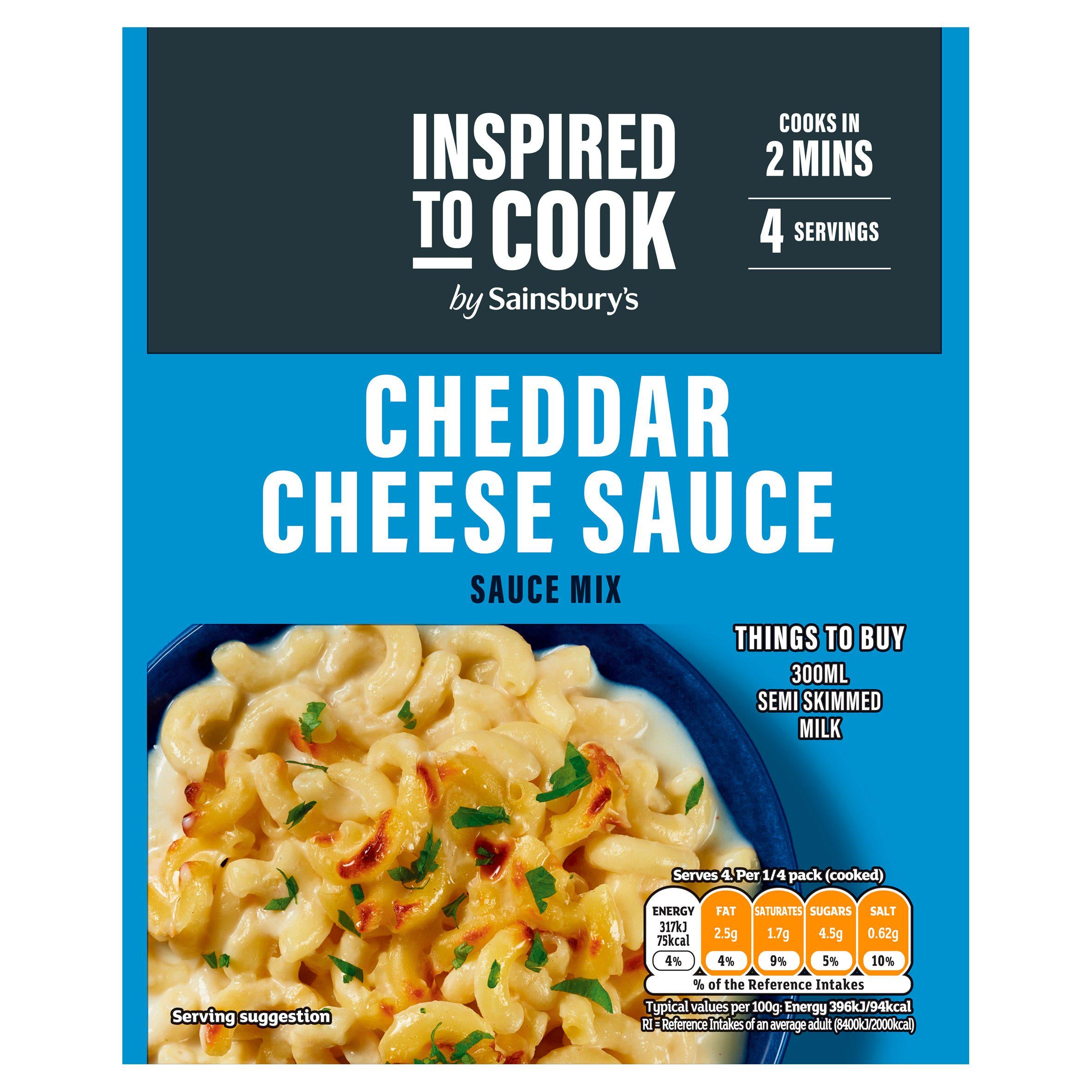 Sainsbury's Cheddar Cheese Sauce Mix, Inspired to Cook 40g GOODS Sainsburys   