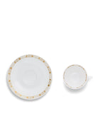 Baccarat Talleyrand coffee cups and saucers 100ml - British product