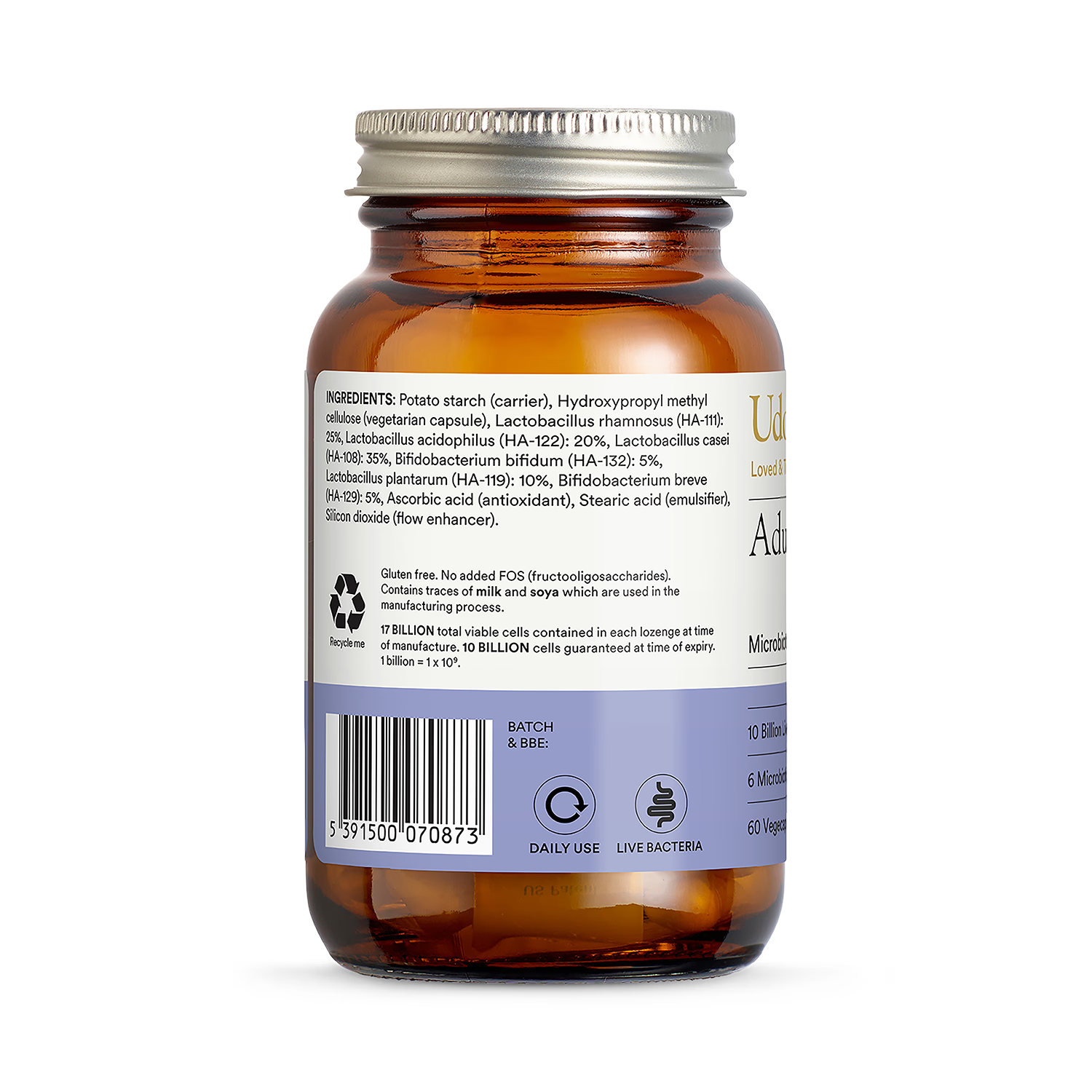 Udo's Choice probiotics Adult Blend 60 capsules, UK version
