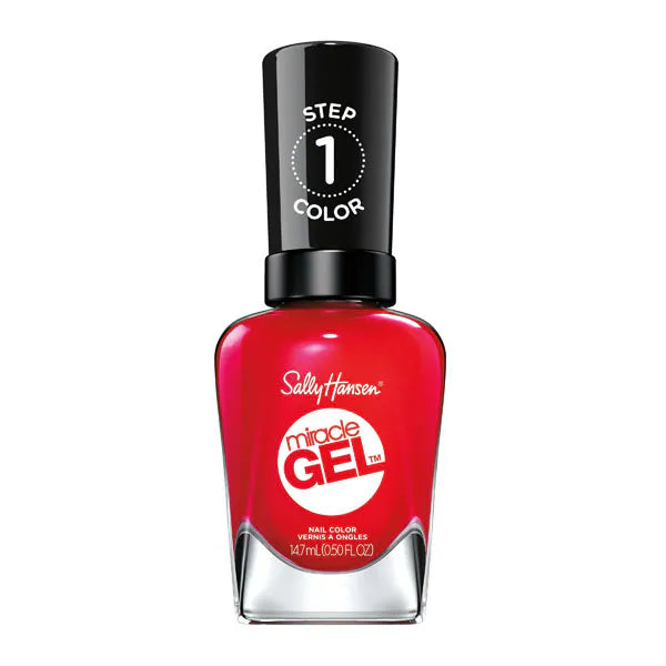 Sally Hansen Nail Polish Miracle Gel Red Eye, imported from the UK