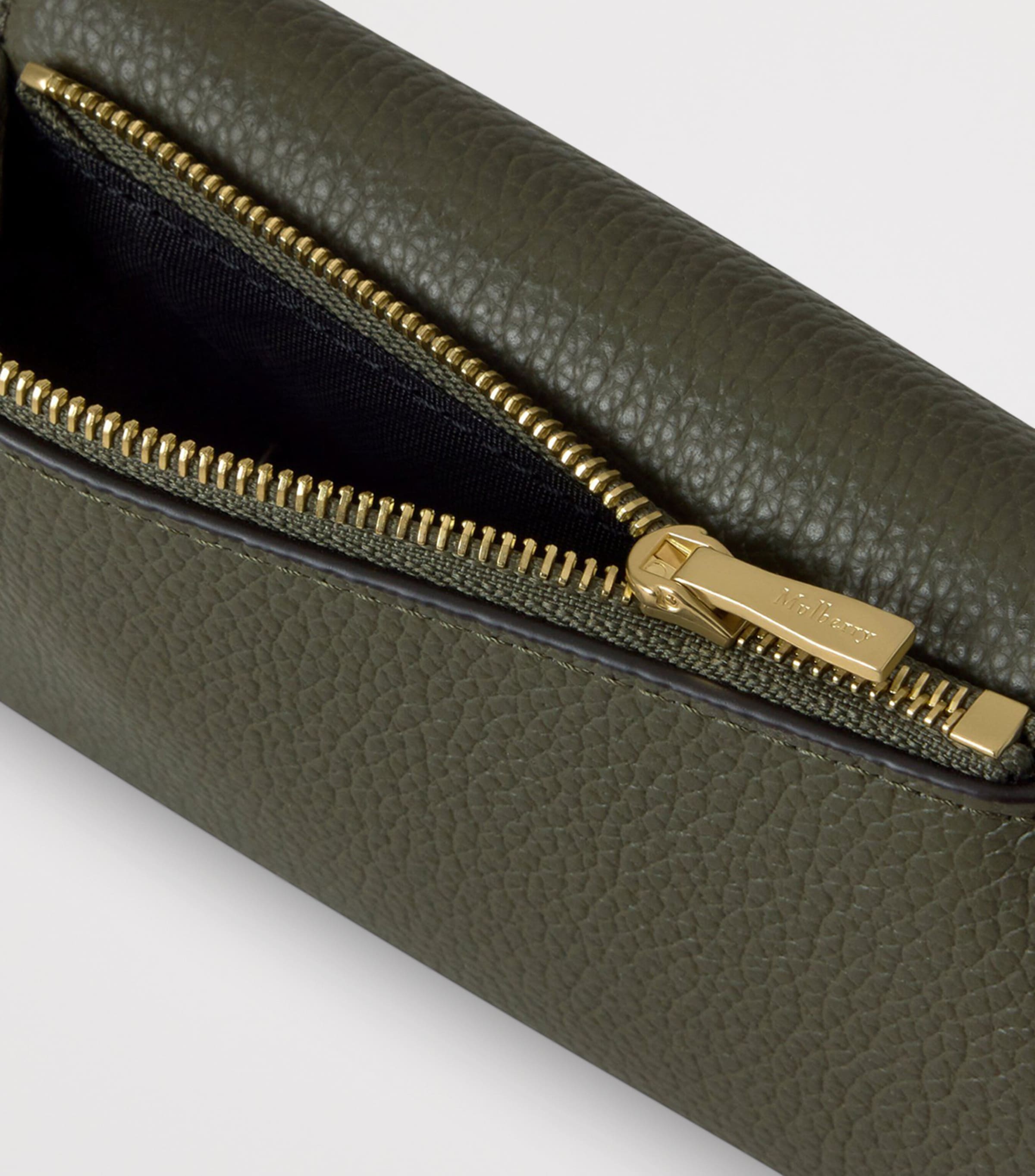 Mulberry leather folded multi-card wallet, imported from the UK