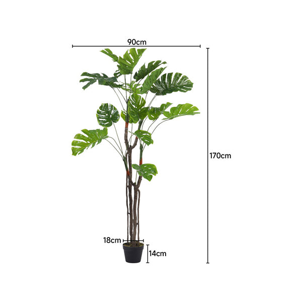 Livingandhome Artificial Monstera Tree 170cm, UK version